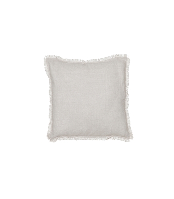 White Fringe Pillow